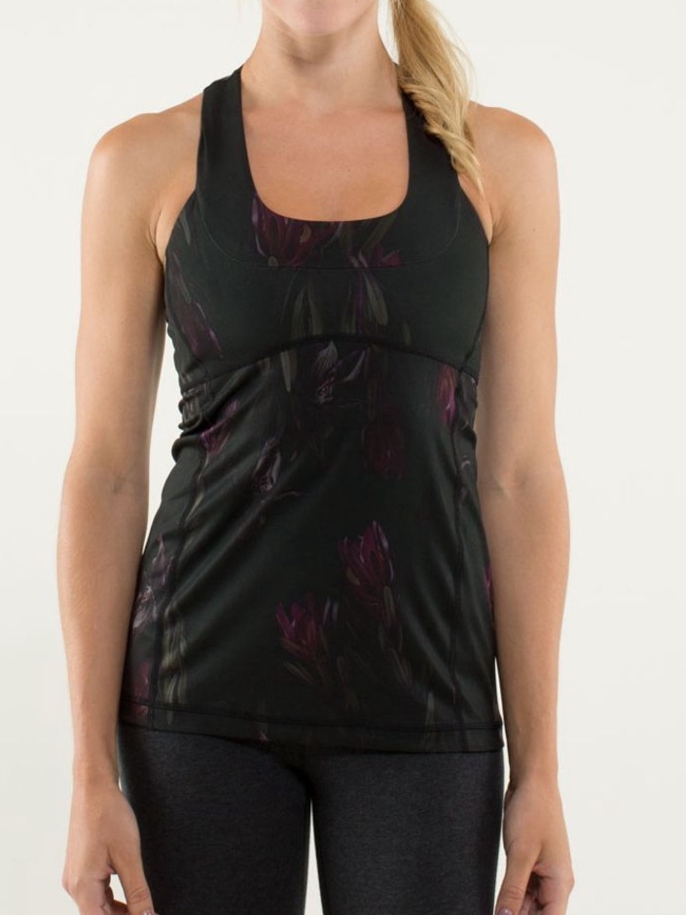 Lululemon Scoop Neck Tank - Midnight Iris Multi/Black
